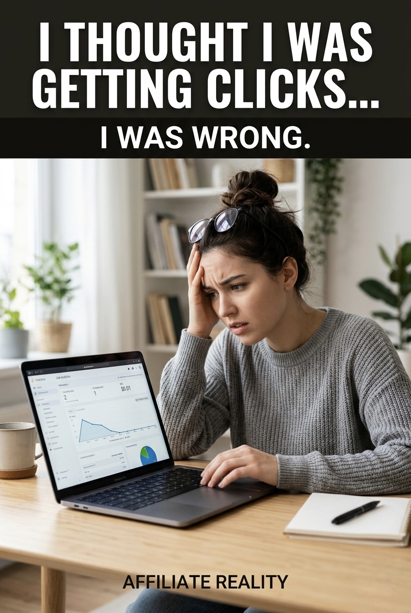 affiliate clicks vs traffic mistake beginner confusion blog