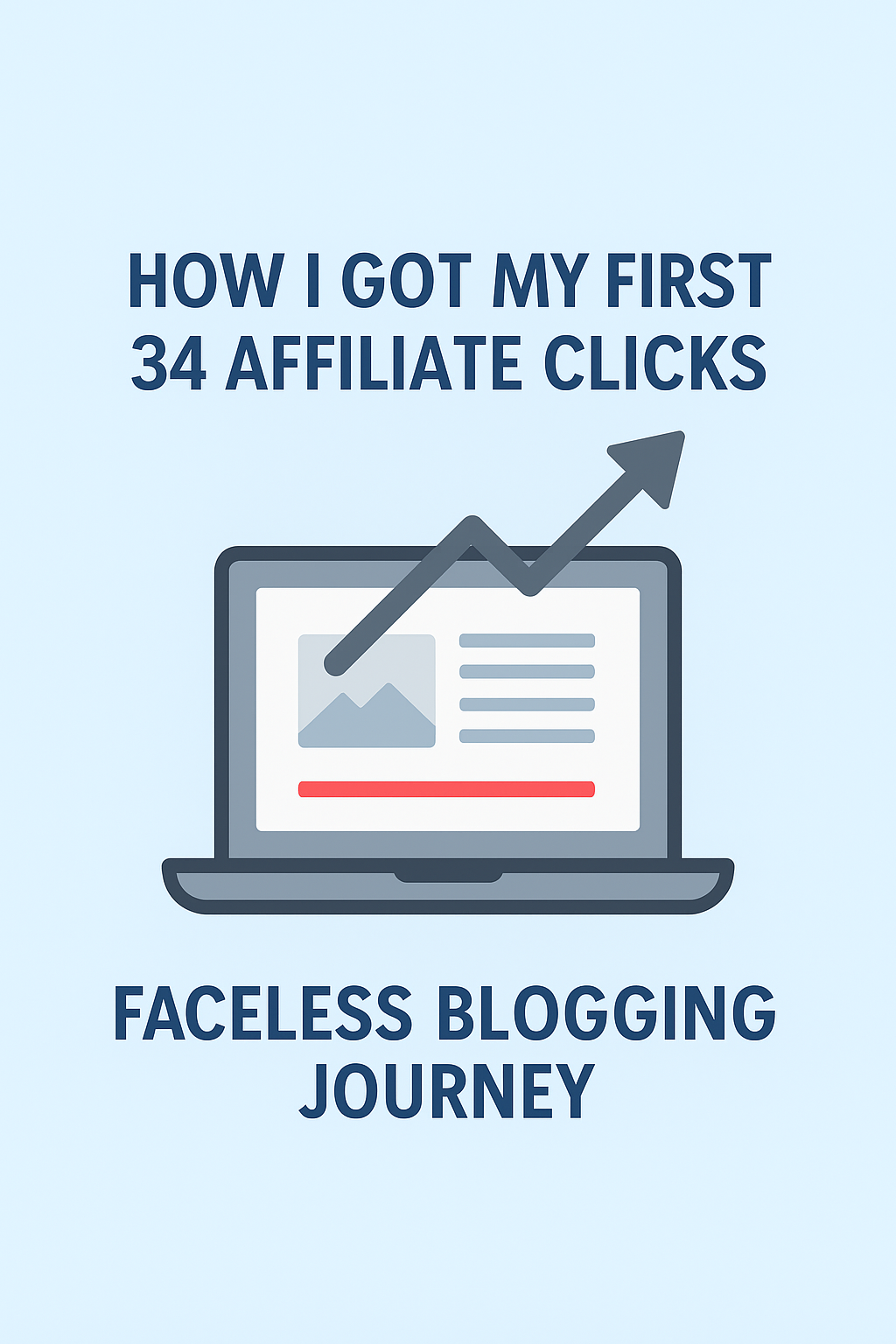 Faceless blogging journey – first 34 affiliate clicks using Pinterest strategy”