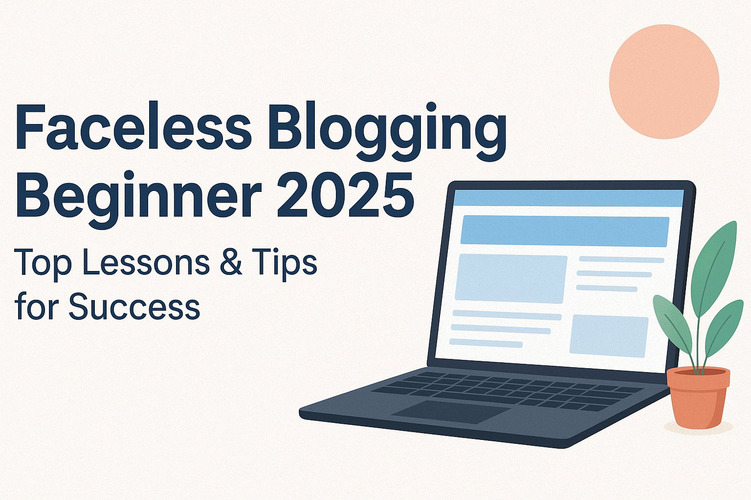 Faceless blogging beginner 2025 tips for starting a blog without showing face