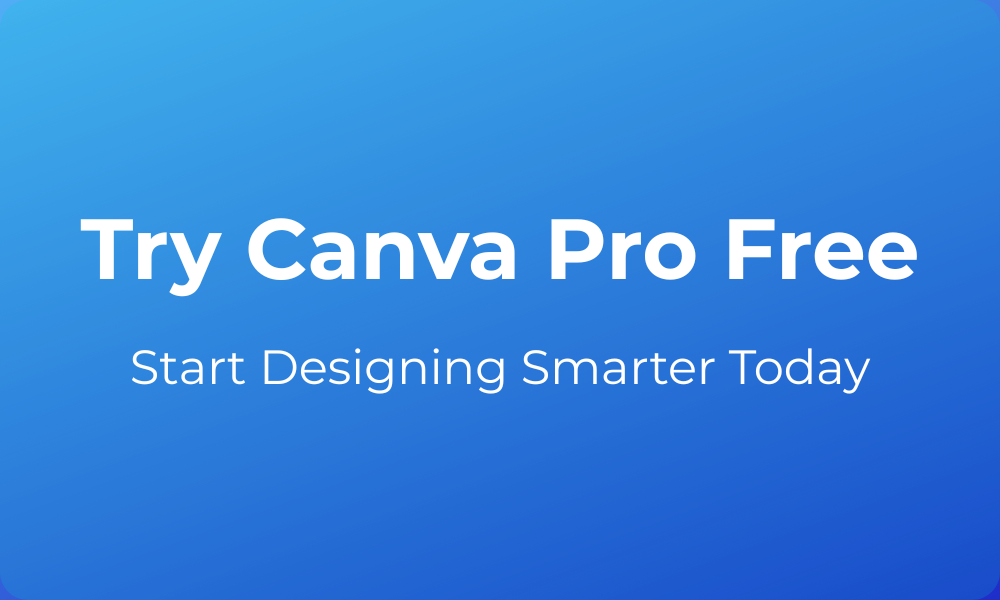 Try Canva pro for free for bloggers