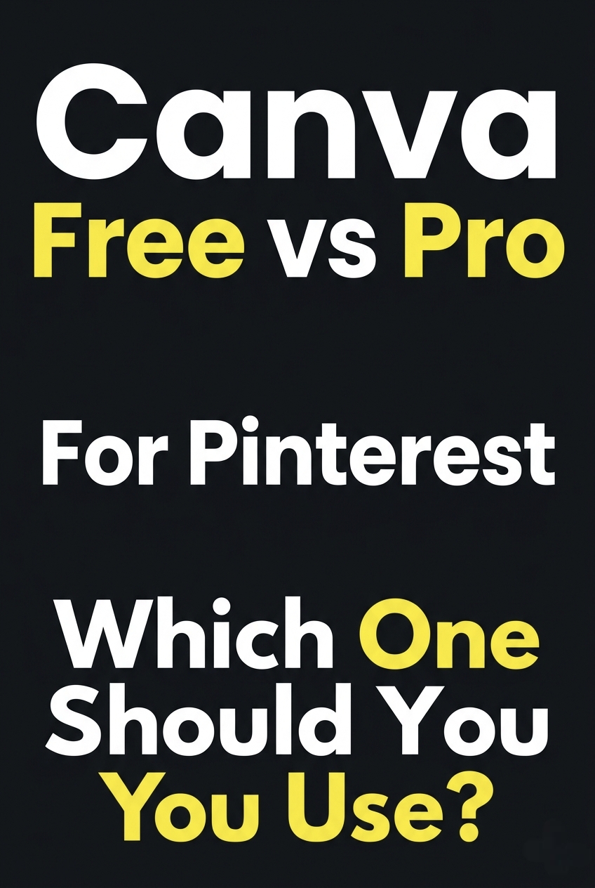 canva free vs pro for pinterest comparison