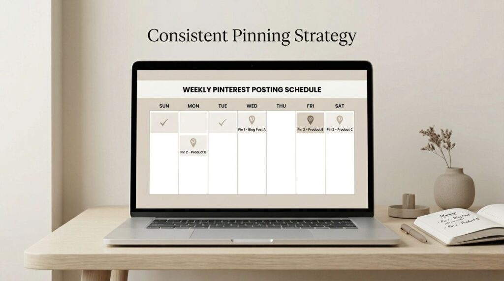 pinterest posting consistency strategy for blog traffic growth